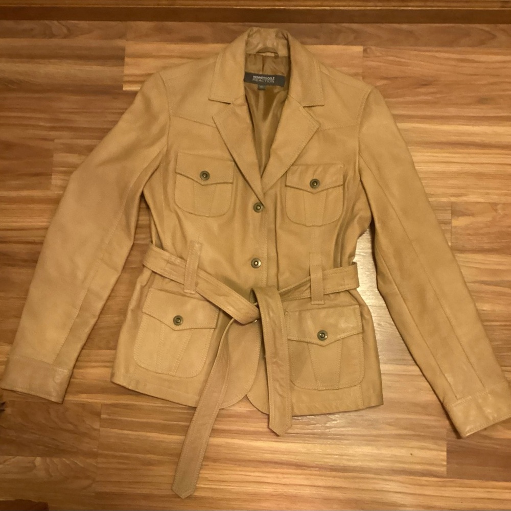 Women’s Kenneth Cole Reaction Leather Jacket, Size L